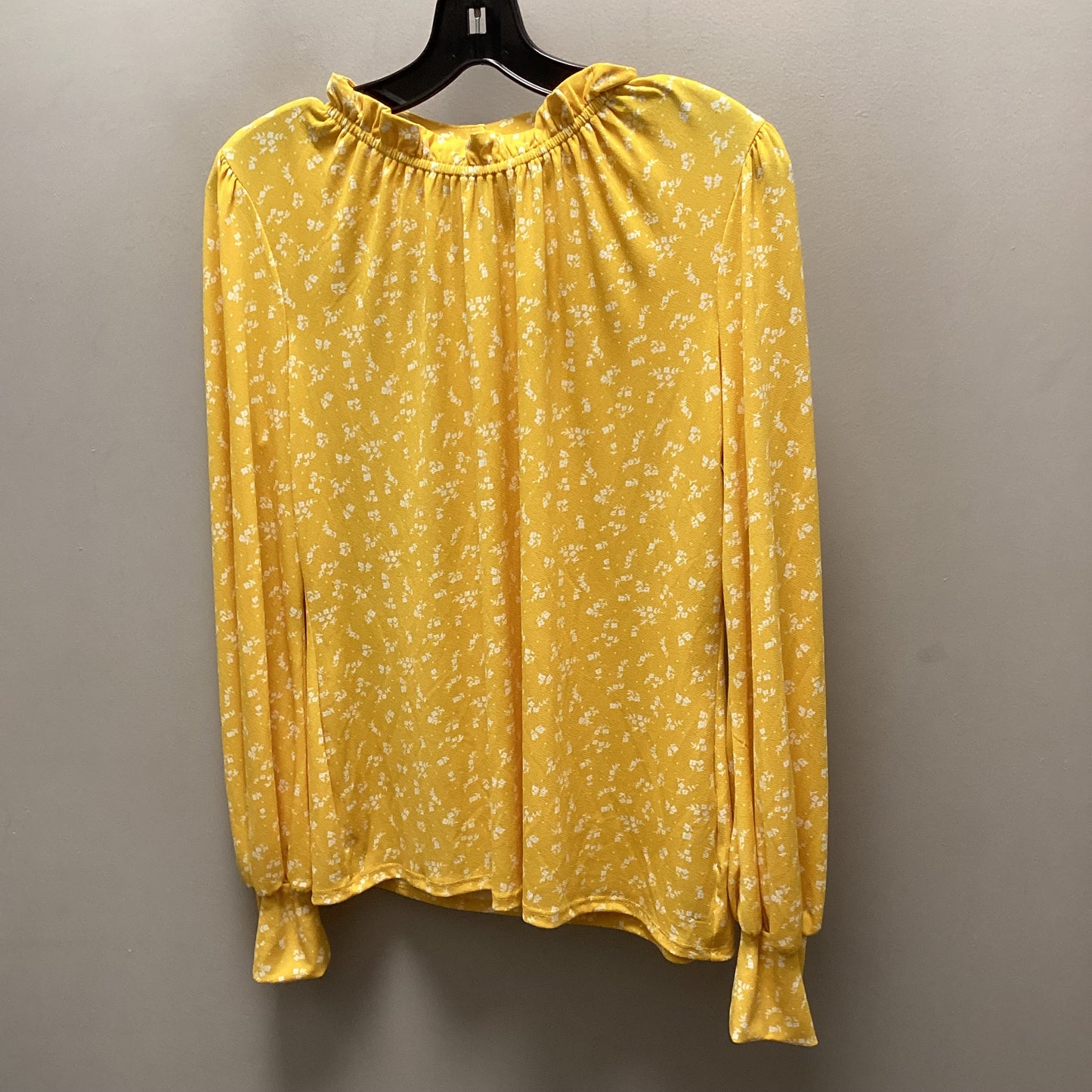 Top Long Sleeve By Adrianna Papell In Yellow, Size: S