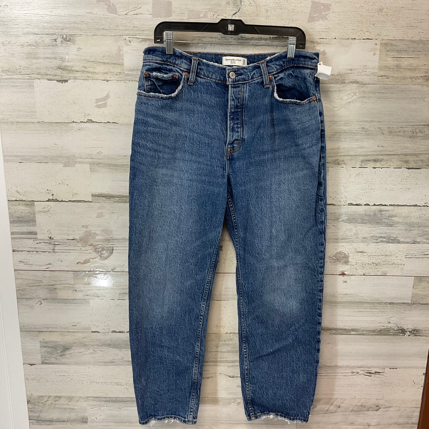 Jeans Boyfriend By Abercrombie And Fitch In Blue Denim, Size: 12 short