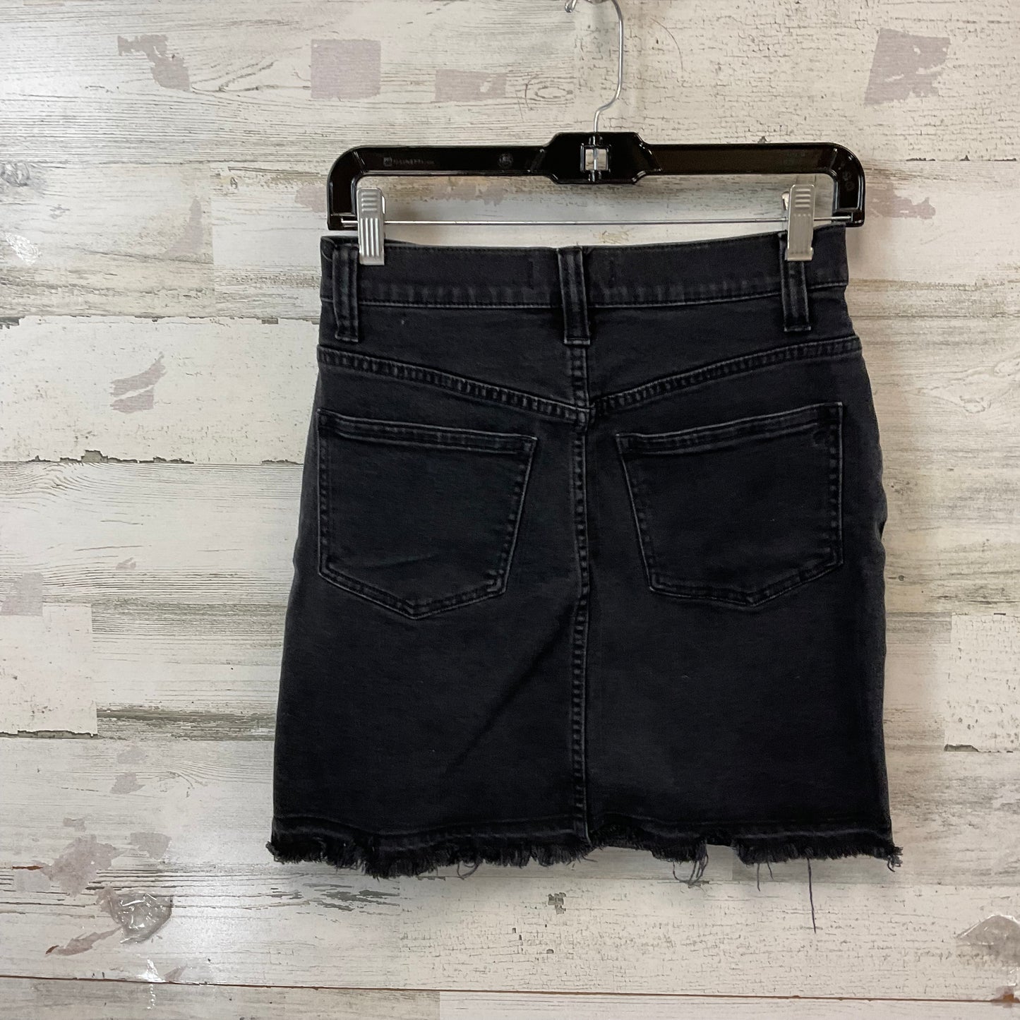 Skirt Mini & Short By Madewell In Black Denim, Size: 0