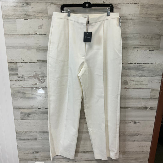 Pants Wide Leg By St. John In White, Size: 14