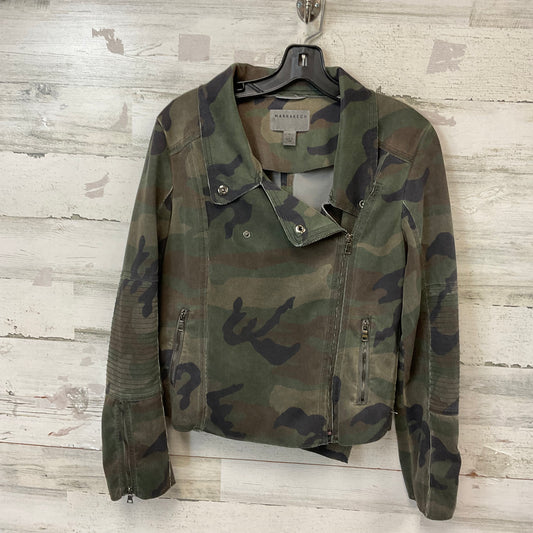 Jacket Moto By Marrakech In Camouflage Print, Size: M