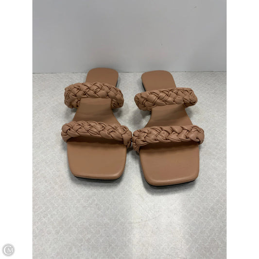 Sandals Flats By Cme In Tan, Size: 12