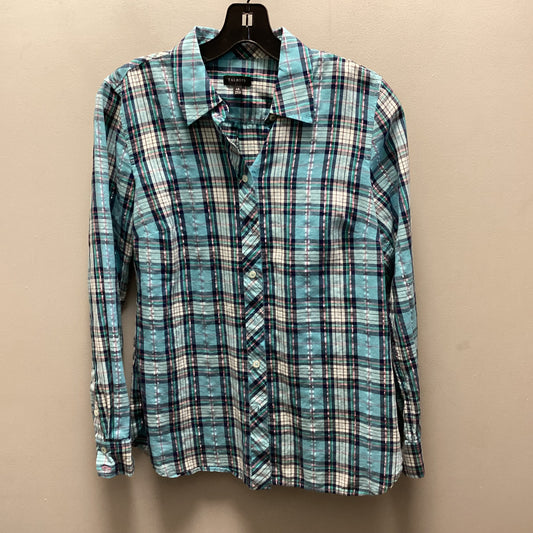 Top Long Sleeve By Talbots In Blue, Size: Xs