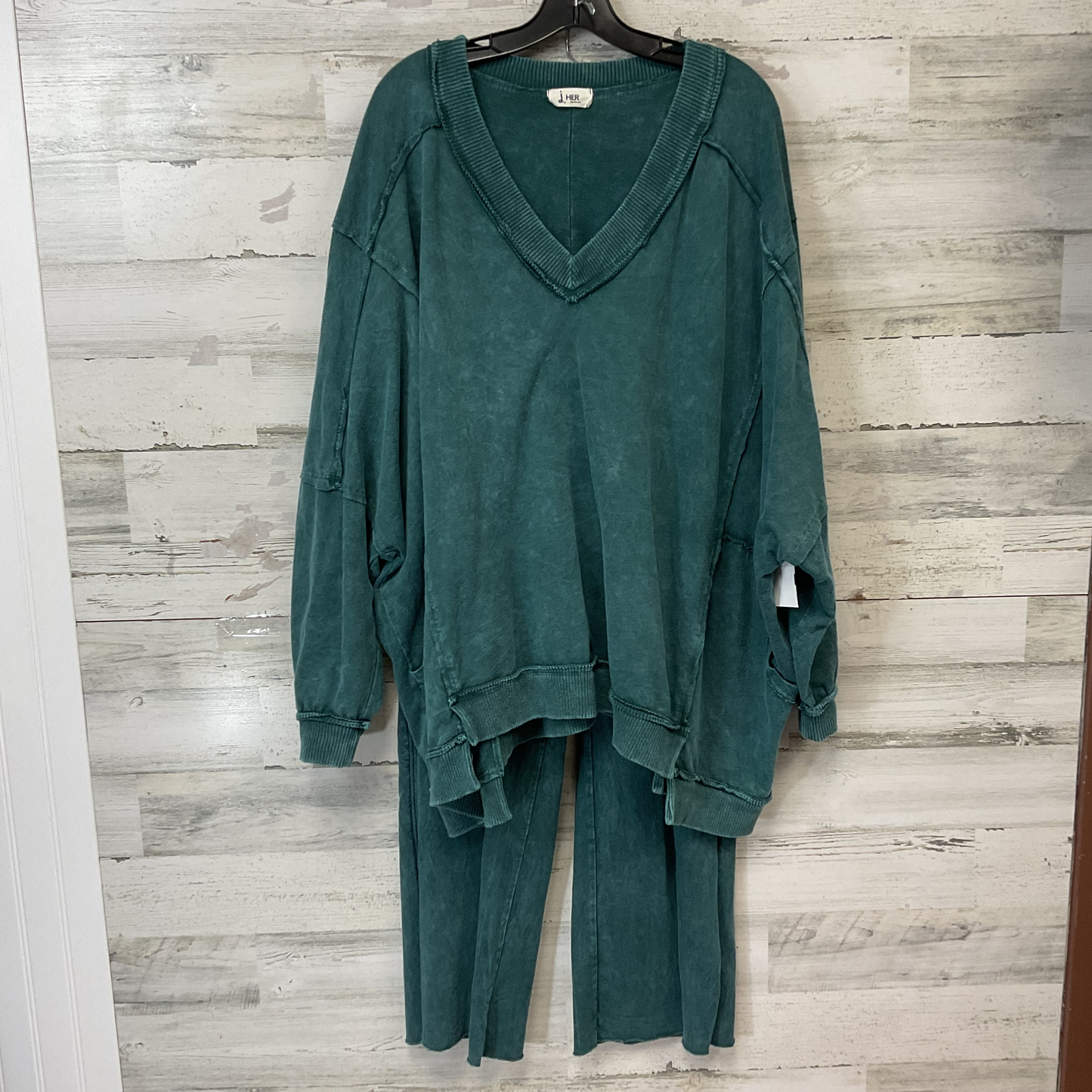 Pant Set By J HER In Green, Size: L