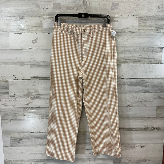 Pants Cropped By Madewell In Tan, Size: 8