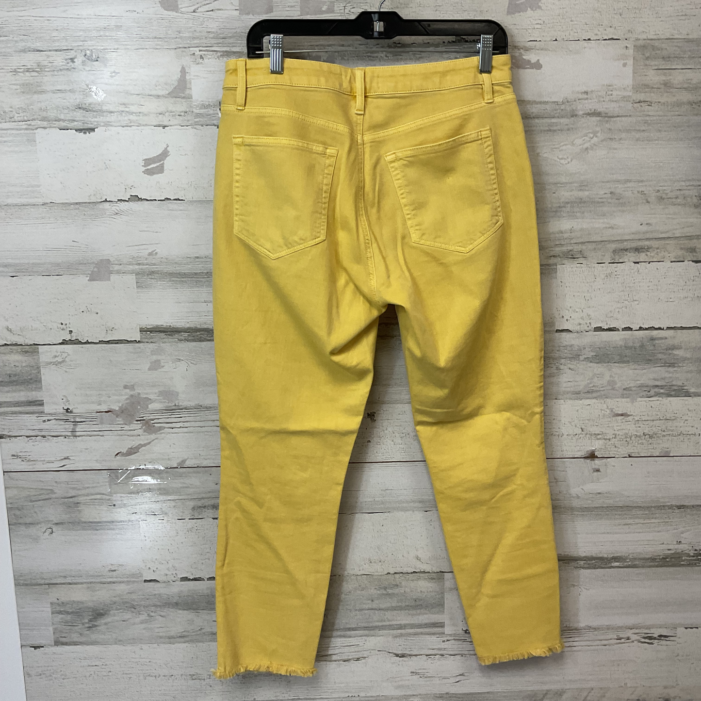 Pants Cropped By Loft In Yellow, Size: 8