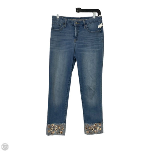 Jeans Boyfriend By Chicos In Blue Denim, Size: 2