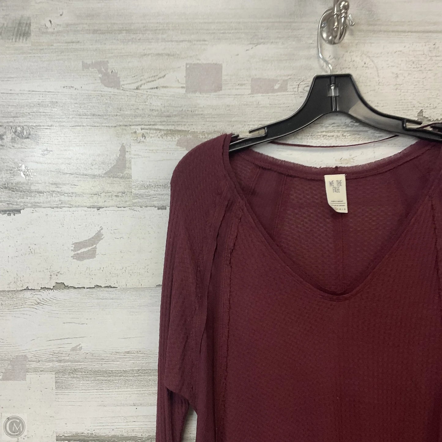 Top Long Sleeve By We The Free In Red, Size: Xs