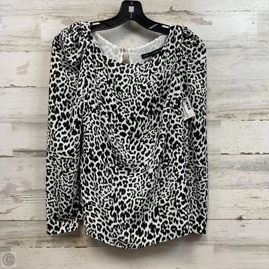 Blouse Long Sleeve By White House Black Market In Black, Size: 0