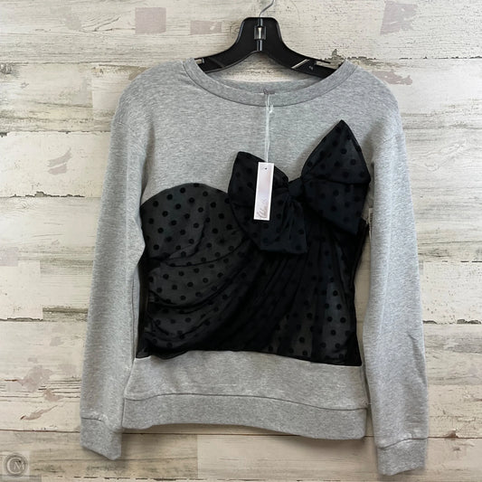 Top Long Sleeve By Chelsea 28 In Grey, Size: Xs