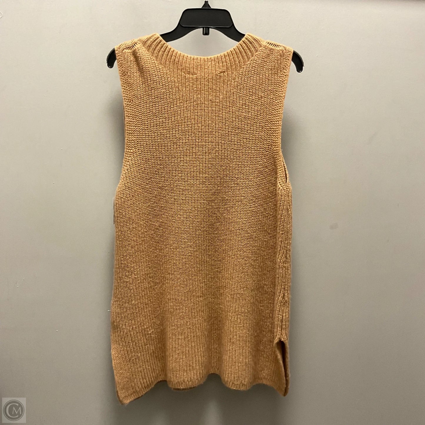 Vest Sweater By Soft Surroundings In Tan, Size: L
