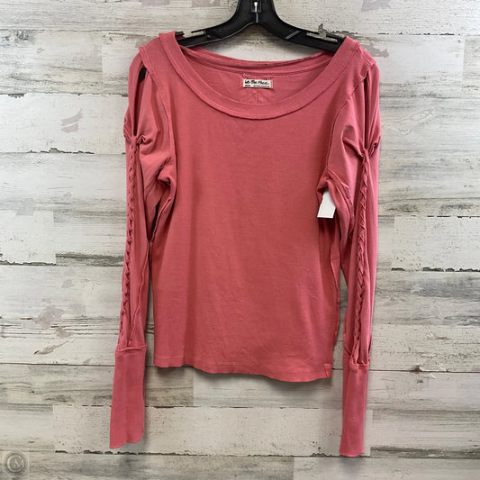 Top Long Sleeve By We The Free In Pink, Size: M