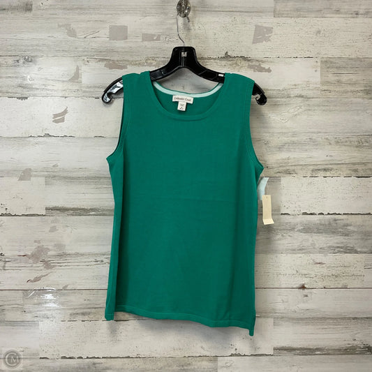 Top Sleeveless By Coldwater Creek In Green, Size: M