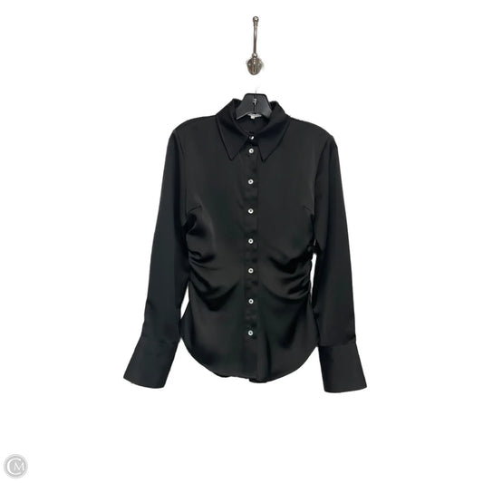 Blouse Long Sleeve By Nia In Black, Size: S