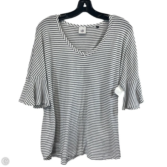 Top Short Sleeve By Cabi In White, Size: S