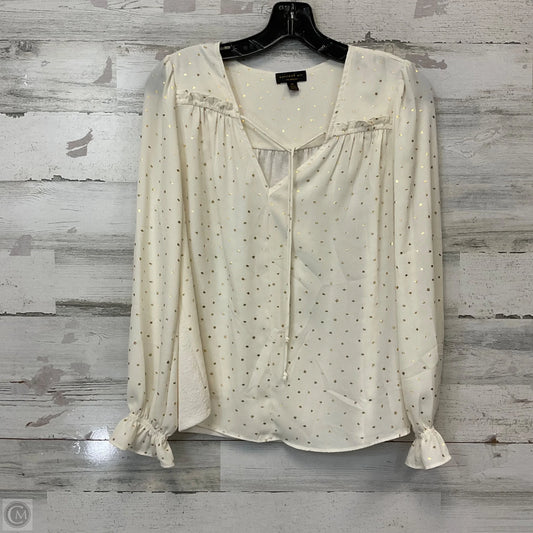 Top Long Sleeve By Current Air In Cream, Size: Xs
