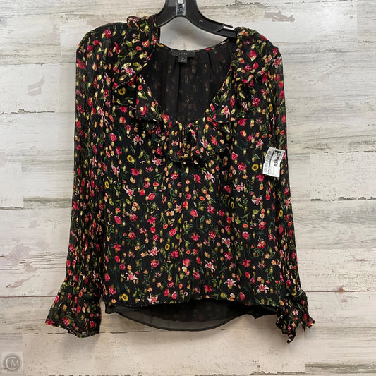 Blouse Long Sleeve By J. Crew In Black, Size: S