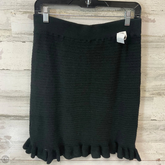 Skirt Midi By Anthropologie In Black, Size: M