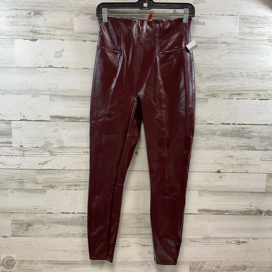 Pants Leggings By Spanx In Red, Size: M