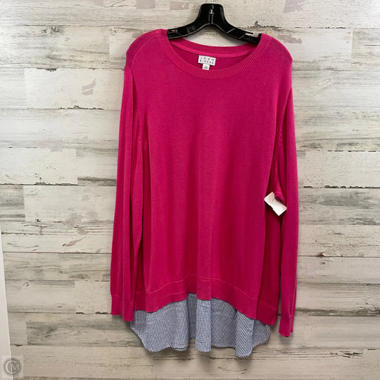 Sweater By Joan Rivers In Pink, Size: 2x