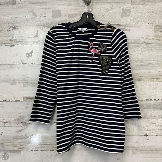 Top 3/4 Sleeve By Crown And Ivy In Blue, Size: L