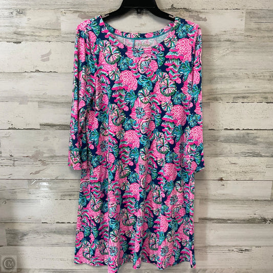 Dress Casual Short By Lilly Pulitzer In Blue & Pink, Size: L