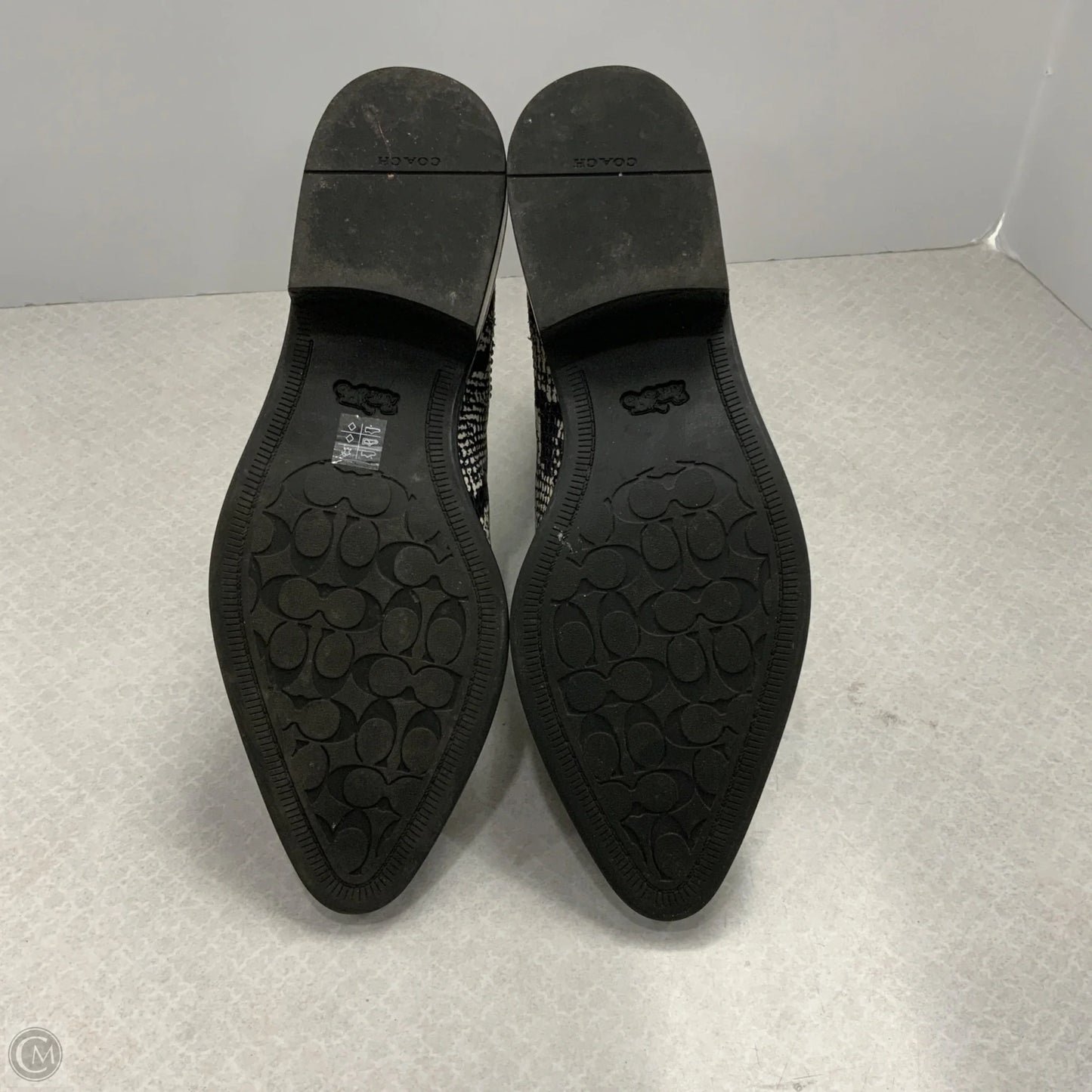 Boots Designer By Coach In Snakeskin Print, Size: 7.5