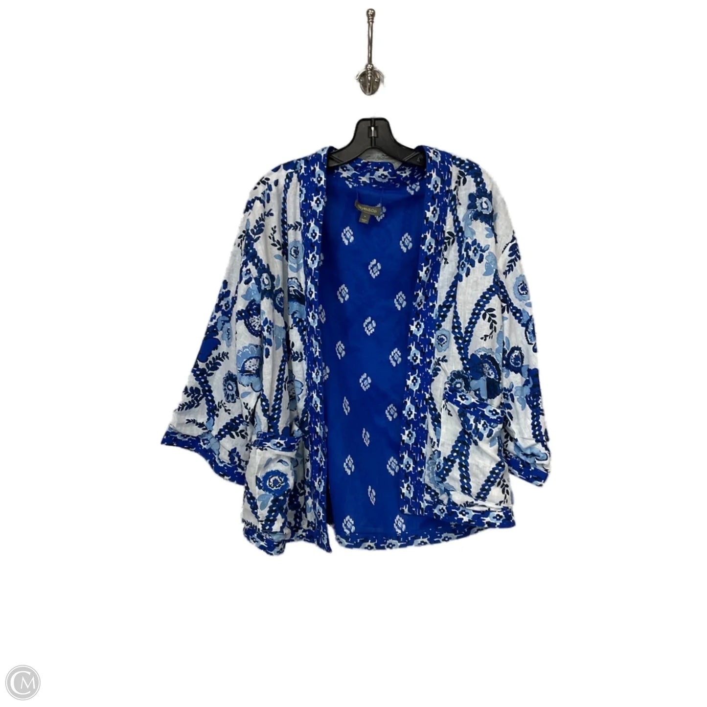 Kimono By Style And Company In Blue, Size: M