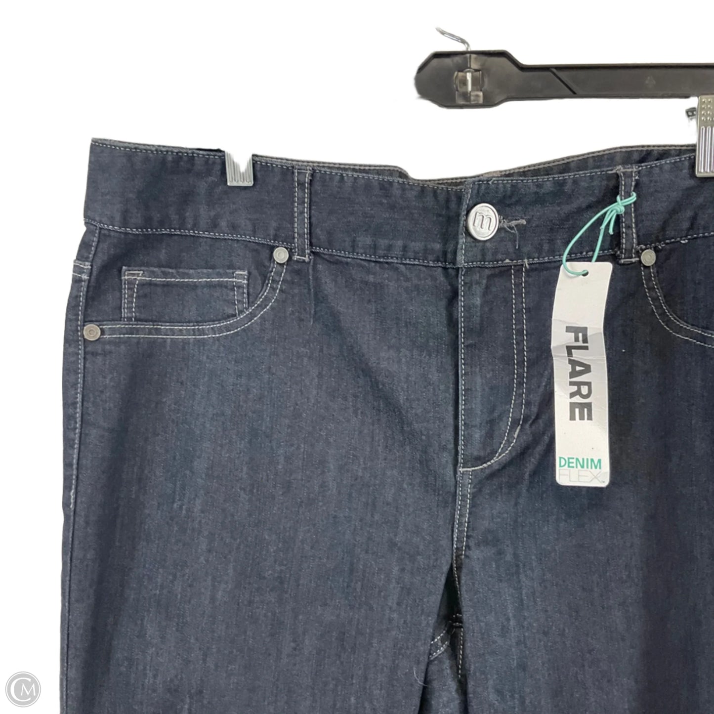 Jeans Flared By Maurices In Blue Denim, Size: 20