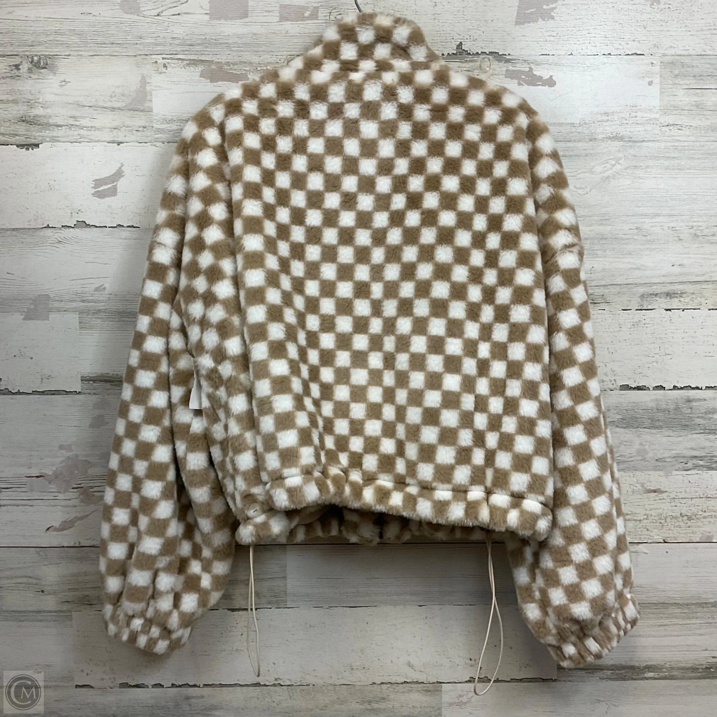 Jacket Faux Fur & Sherpa By Buttermelon In Tan, Size: S