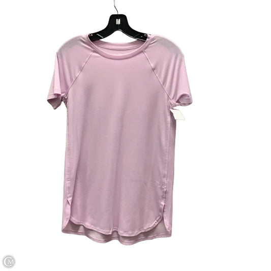 Athletic Top Short Sleeve By Tek Gear In Pink, Size: Xs