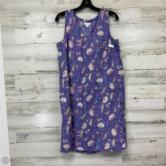 Dress Casual Midi By J. Jill In Purple, Size: S