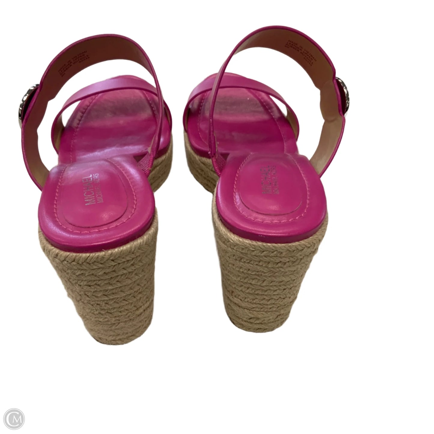 Sandals Heels Wedge By Michael By Michael Kors In Pink, Size: 9