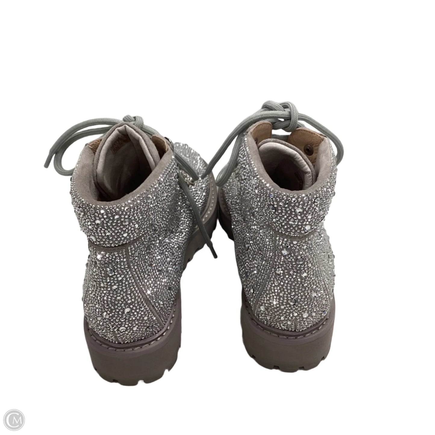 Boots Combat By Lola Cruz In Silver, Size: 7