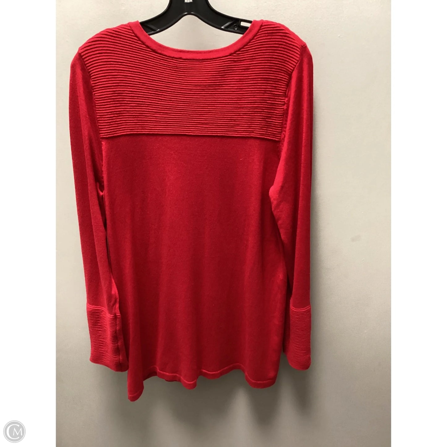 Sweater By Chicos In Red, Size: S