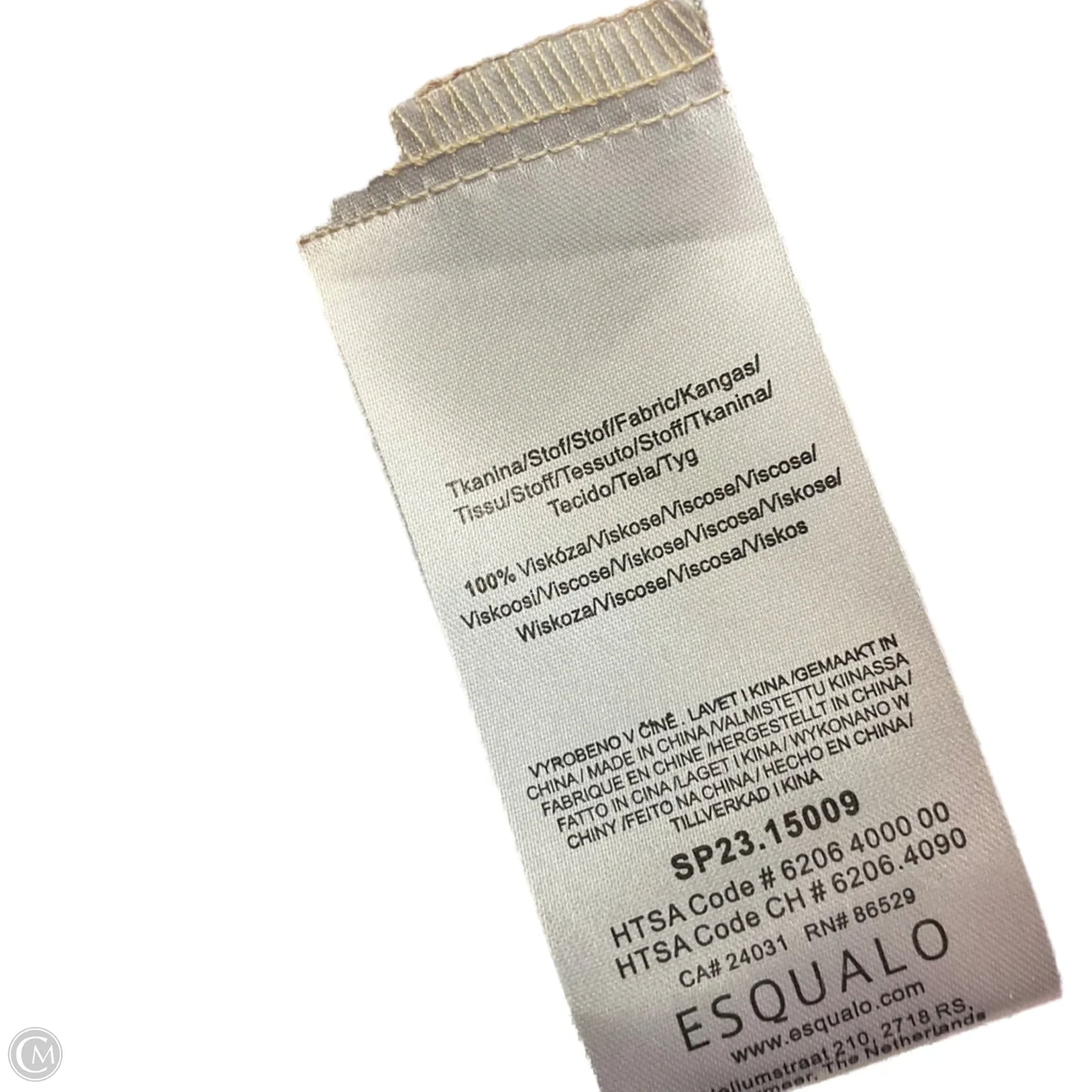 Blouse Long Sleeve By ESQUALO In Pink, Size: M