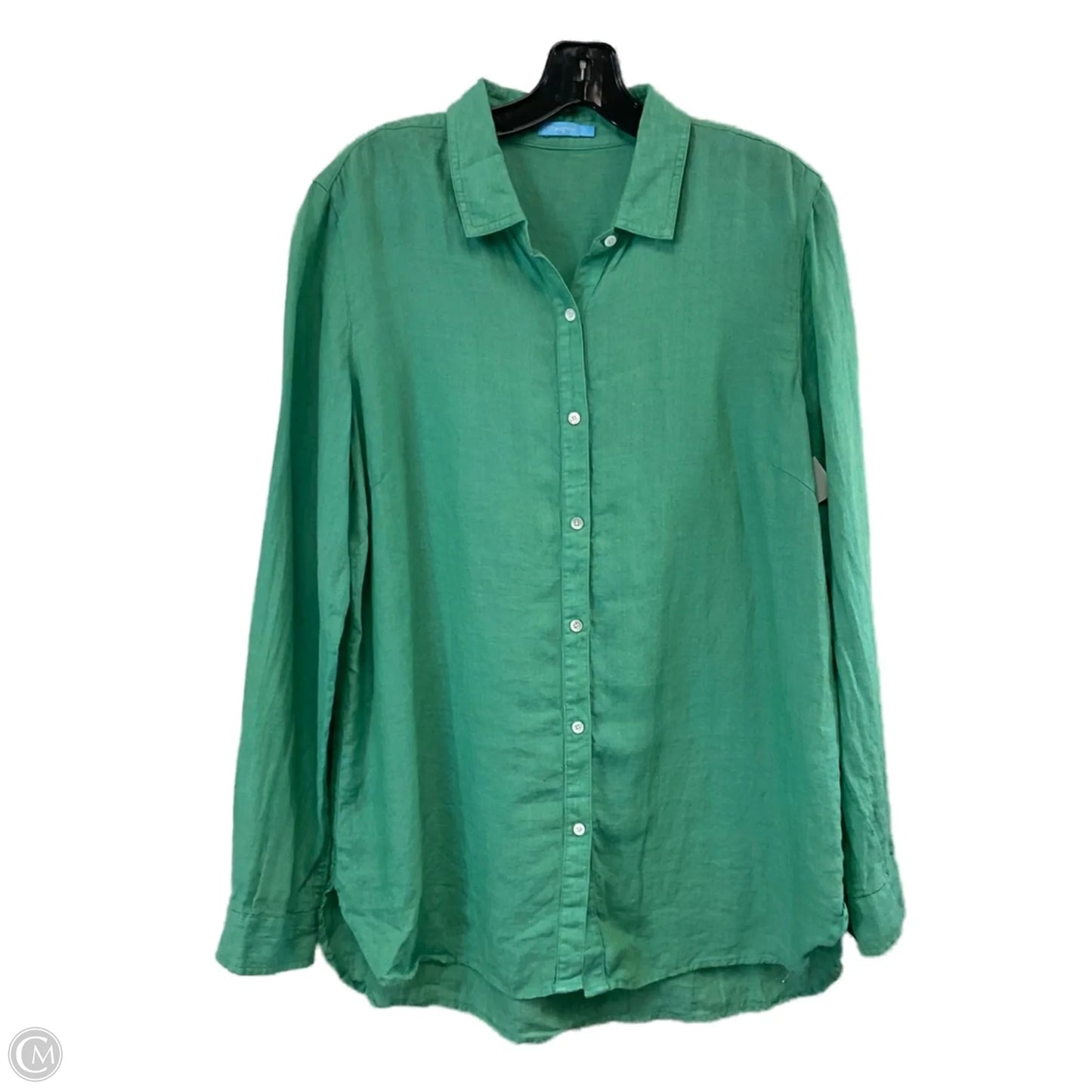 Blouse Long Sleeve By J Mclaughlin In Green, Size: L