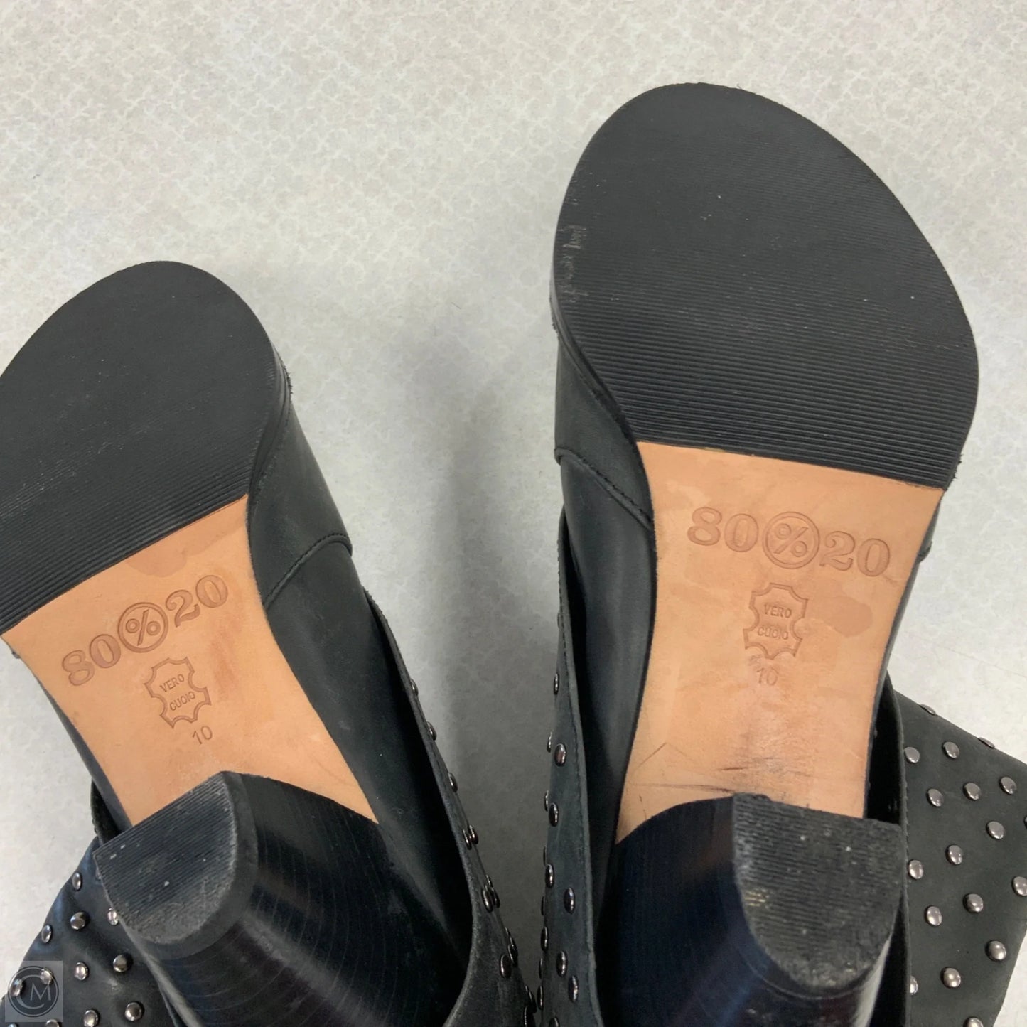 Boots Ankle Heels By 80%20 In Black, Size: 10