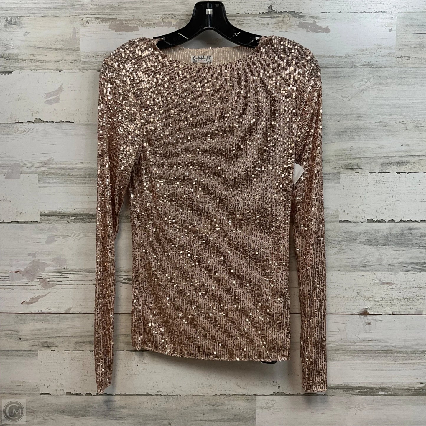 Top Long Sleeve By Free People In Rose Gold, Size: Xs