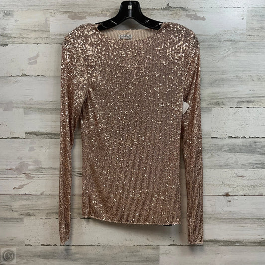 Top Long Sleeve By Free People In Rose Gold, Size: Xs