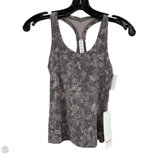 Athletic Tank Top By Lululemon In Grey, Size: Xs