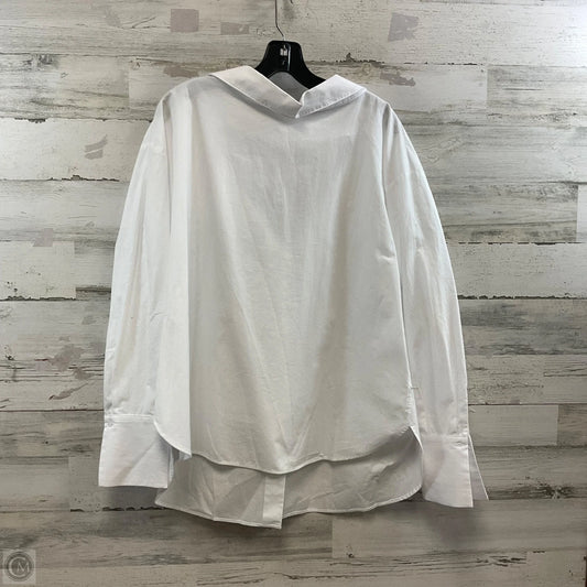 Top Long Sleeve By Zara In White, Size: L