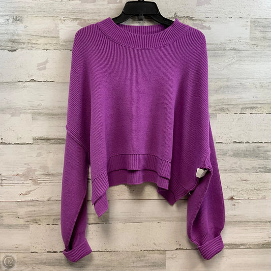 Sweater By Free People In Purple, Size: L