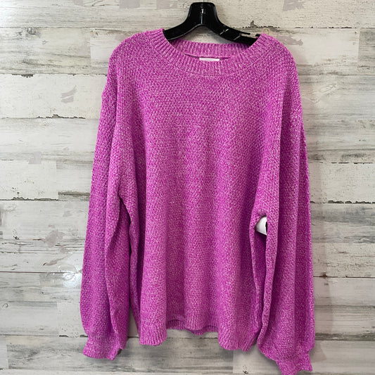 Sweater By Chicsoul In Purple, Size: 3x