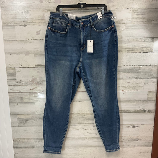 Jeans Skinny By Judy Blue In Blue Denim, Size: 22w