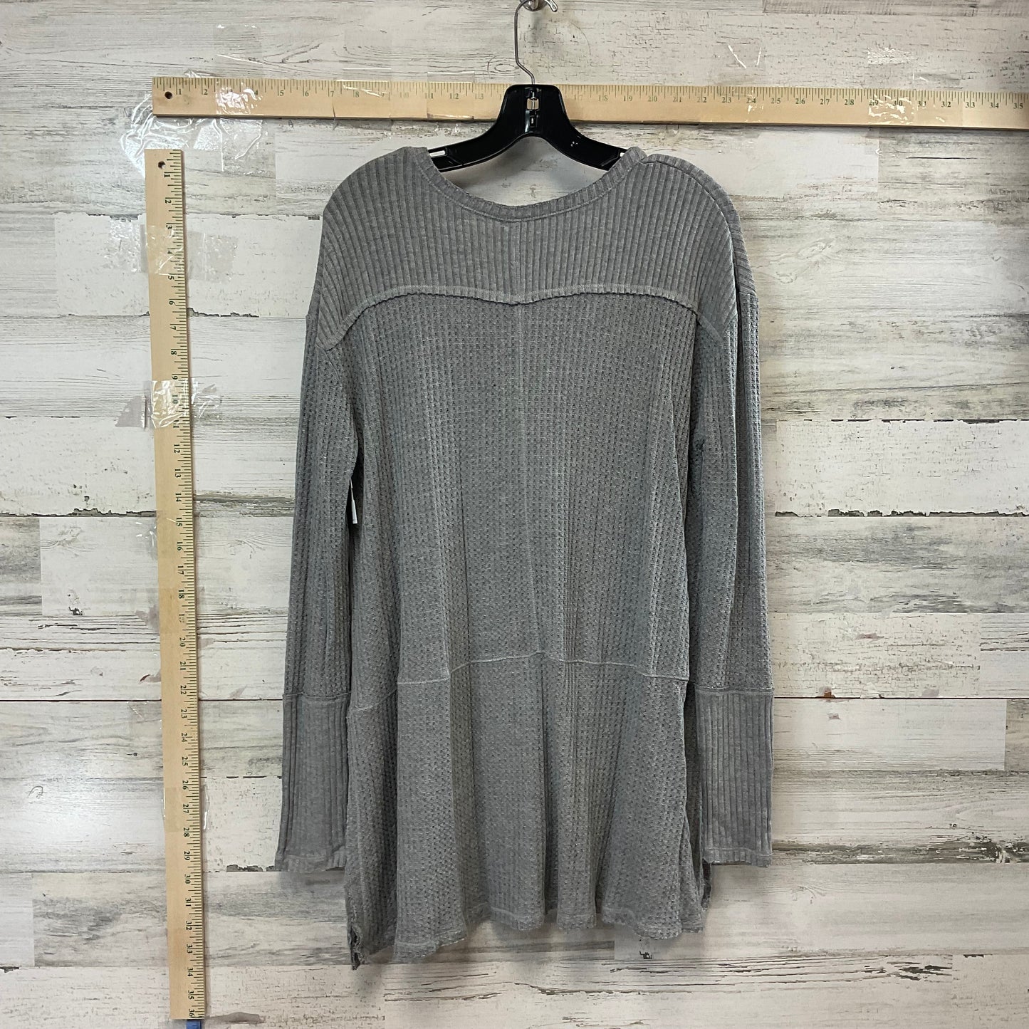 Grey Top Long Sleeve Free People, Size S