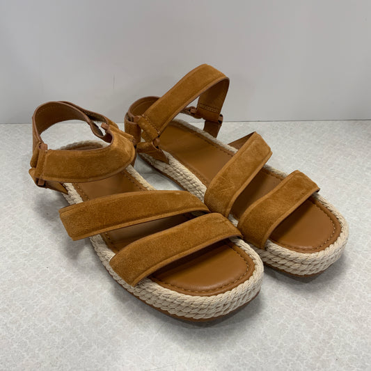 Brown Sandals Flats Vince, Size 7