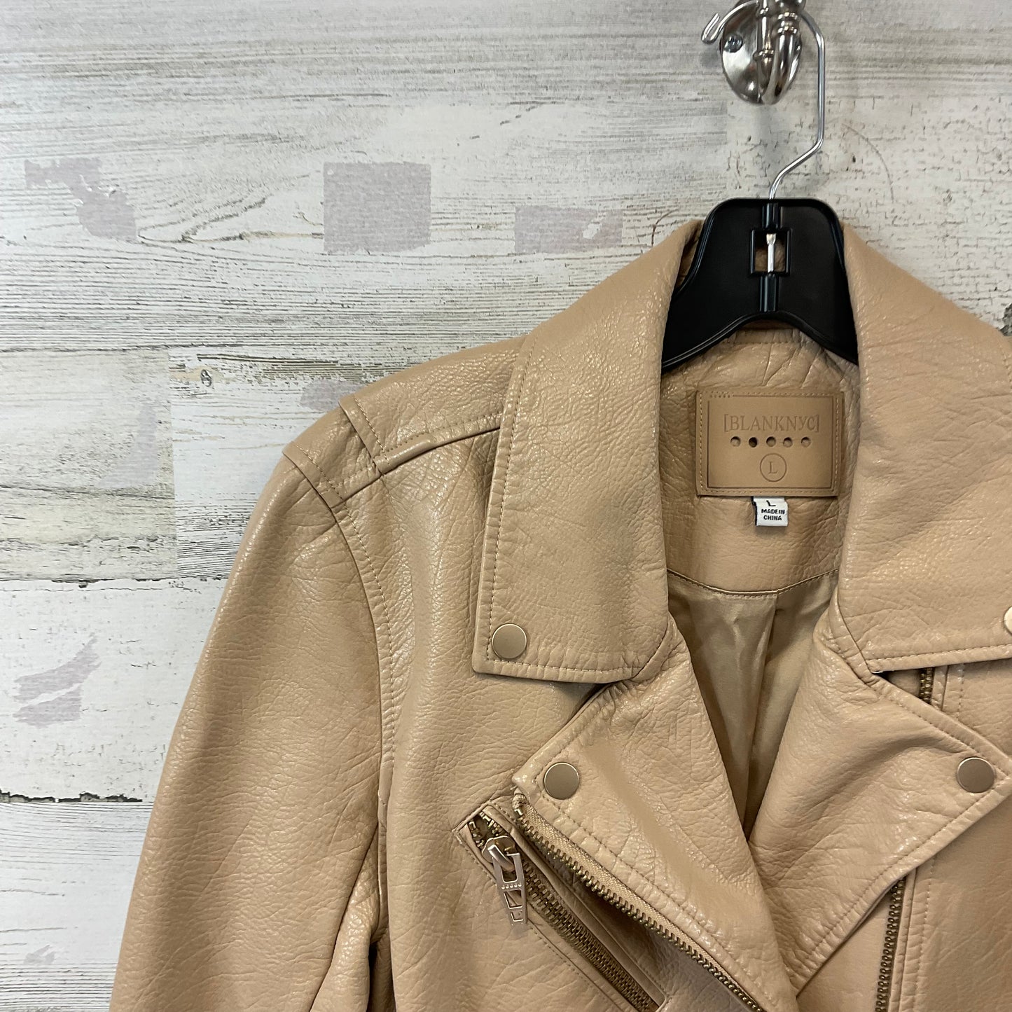 Jacket Moto By Blanknyc In Tan, Size: L