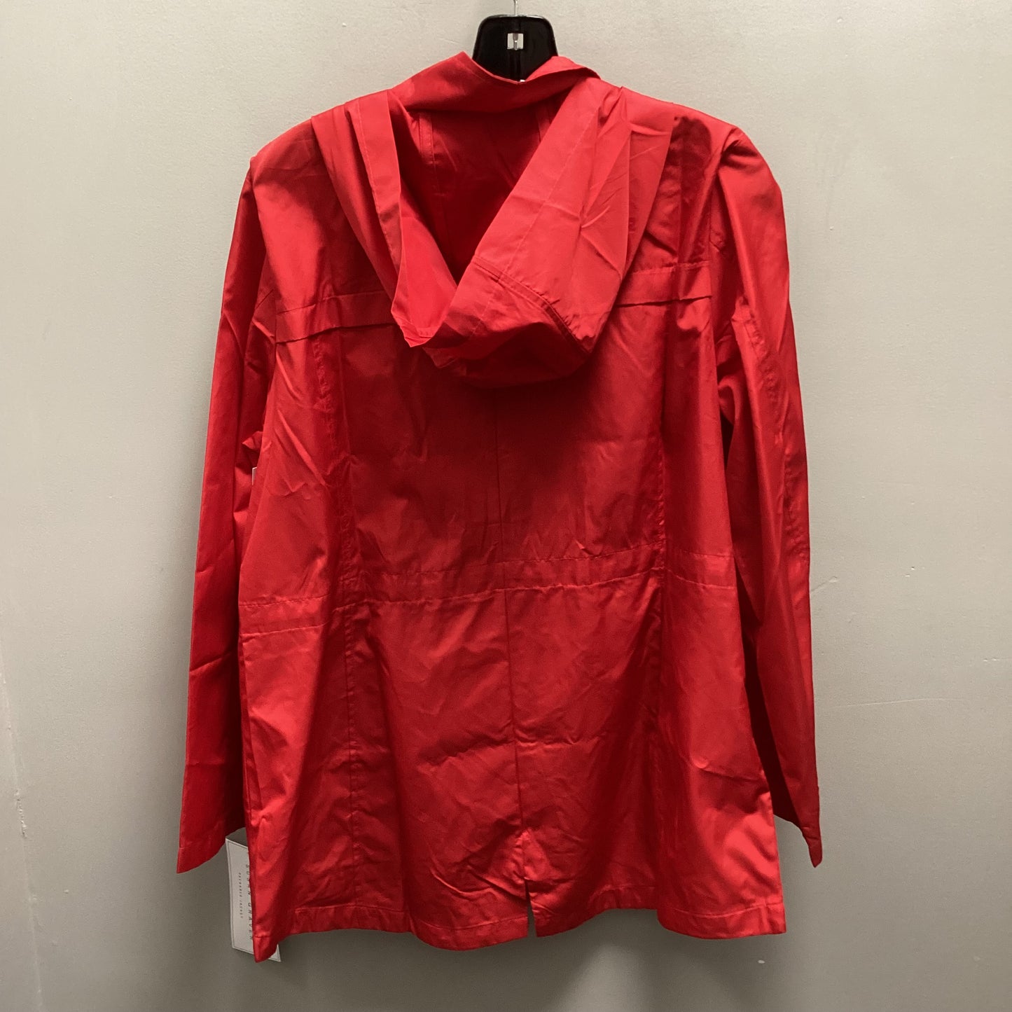 Jacket Windbreaker By Susan Graver In Red, Size: M