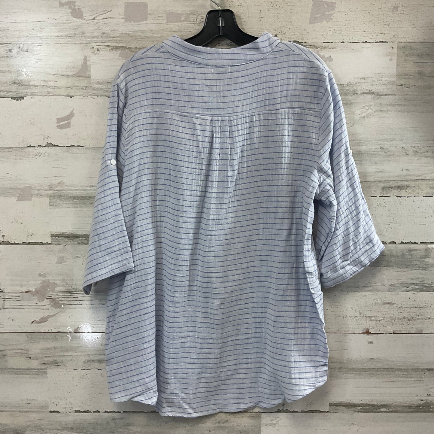 Top 3/4 Sleeve By Coco And Carmen In Blue, Size: S / M